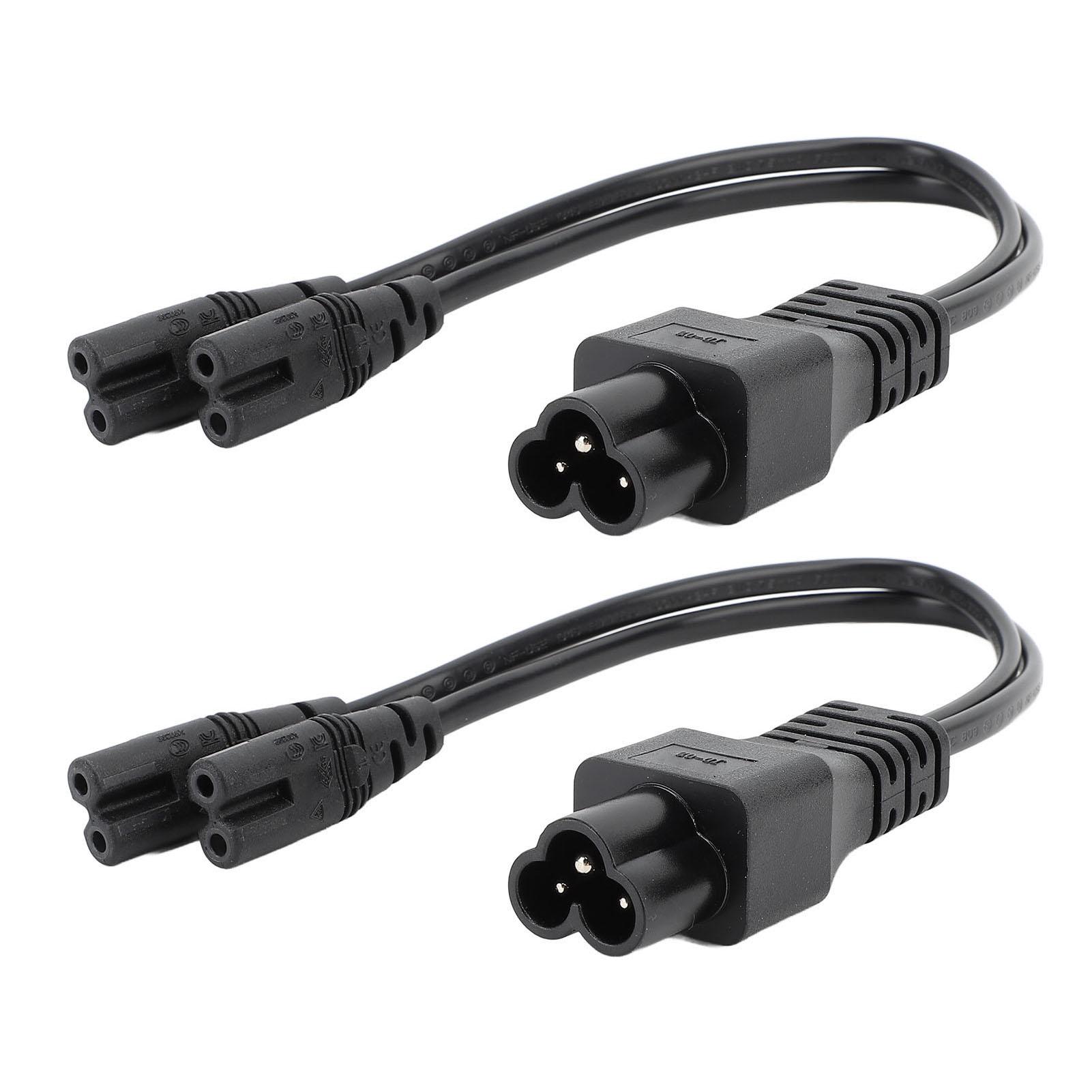 

Кабель питания IEC320 C6 на двойной C7 0,3 м 1 вход на 2 выхода C6 вилка на 2 разъема C7 Y-образный разветвитель для