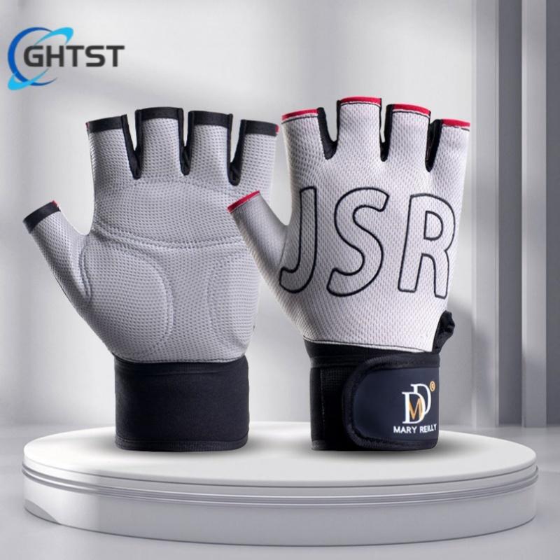 Breaking Cycling Half Finger Gloves Fitness Anti-slip Bicycle Mittens Racing Keep Fit guantes gym Road Bike MTB Guantes