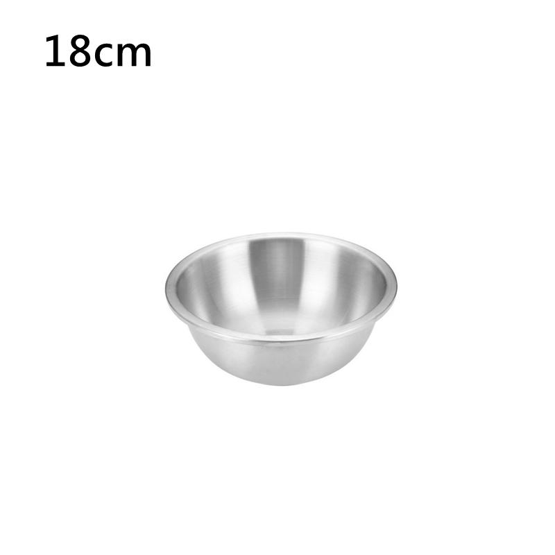 Set boluri de salată din oțel inoxidabil 304 de capacitate mare de 16-32 cm, bol pentru amestecare, pentru prepararea de bucătărie, recipient pentru depozitarea legumelor