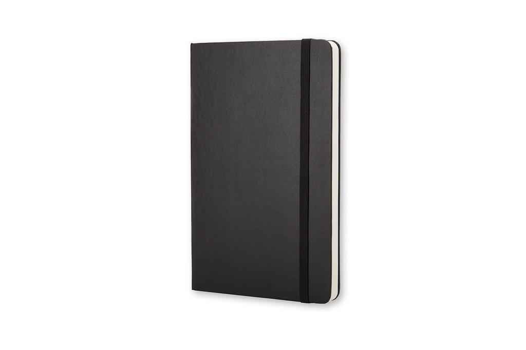 Moleskine Classic Large Size x QP062 Notebook, Hardcover, Plain, (13cm 21cm), Black,