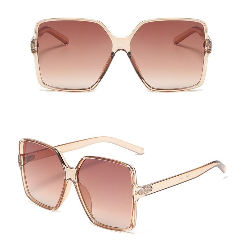 Mode-Sonnenbrille mit großem Rahmen für Herren und Damen, Vintage-Design, quadratische Brille, Outdoor-Zubehör, blendfreie UV400-Sonnenbrille