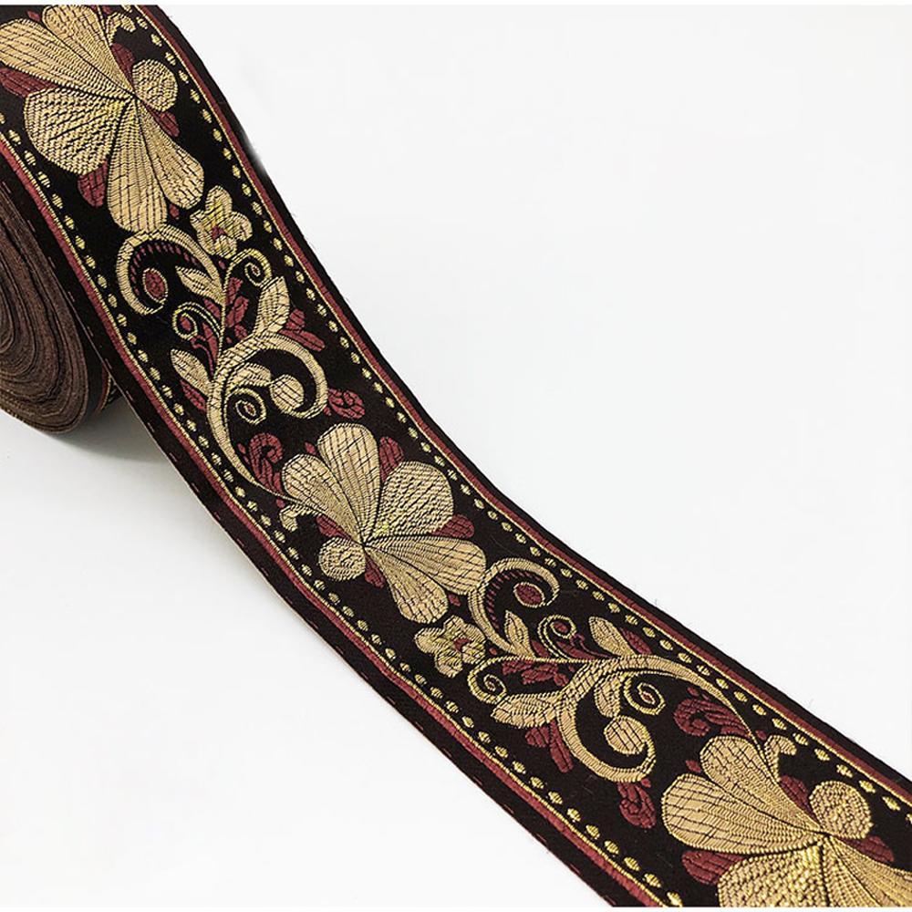 

1M Цветные ленты Шотландские банты Тартановая лента Аксессуар для одежды Кружевная отделка золотистый