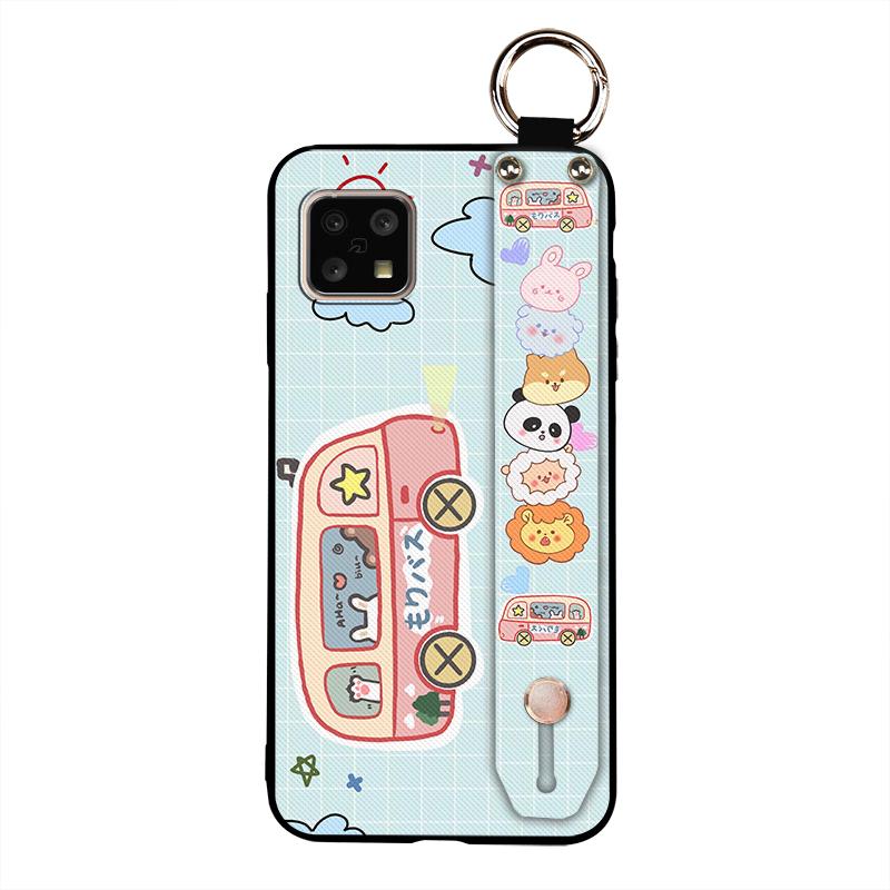 Wristband Soft Case Phone Case For Sharp Aquos Sense4 4G/Sense 5G Wrist Strap Fashion Design Back Cover Cute Durable