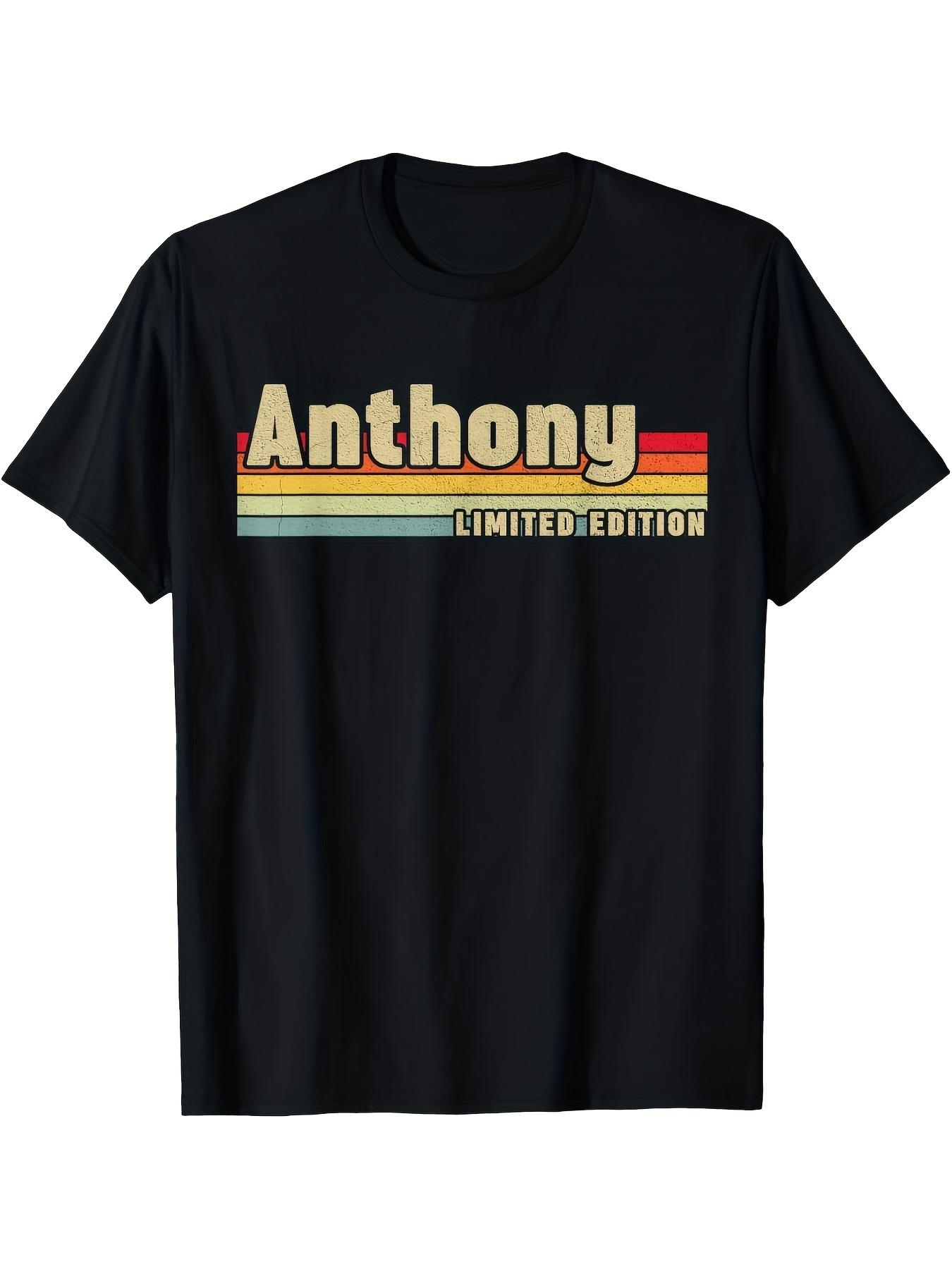 T-Shirt y2k Anthony Retro T Black M