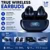 Open Ear Air Conduction Clip Earbuds Bluetooth 5.4 LED Power Display Sport Bluetooth Wireless Earbuds Long Playtime Stereo Sound Bluetooth Earbuds
