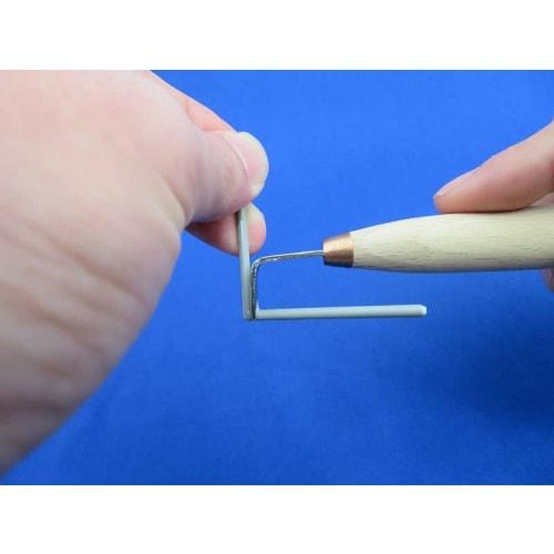 Shimomura Alec Shokunin Katagi Hoe-Shaped Mold Line Removal Pull Blade, El-Va (L-VA), Plastic Model Tool, AL-K188