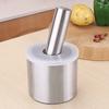 Rust Proof Mortar and Pestle Set Manual Garlic Mashing Jar Herbs Grinding Bowl  Lemon
