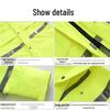 Rainproof Three-Layer Composite Raincoat and Pants Set with Reflective Safety for Traffic Duty