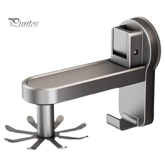 

Держатель для кухонных принадлежностей на присоске, прочный, выдерживающий нагрузку, простой монтаж, настенный, вращающийся на 360 градусов, вешалка для кухонных принадлежностей серебряный серый