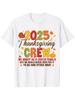T-shirt di Squadra Famiglia Tacchino Coordinata Stile Urbano Manica Corta Vestibilità Comoda UnisexS Maglietta Girocollo