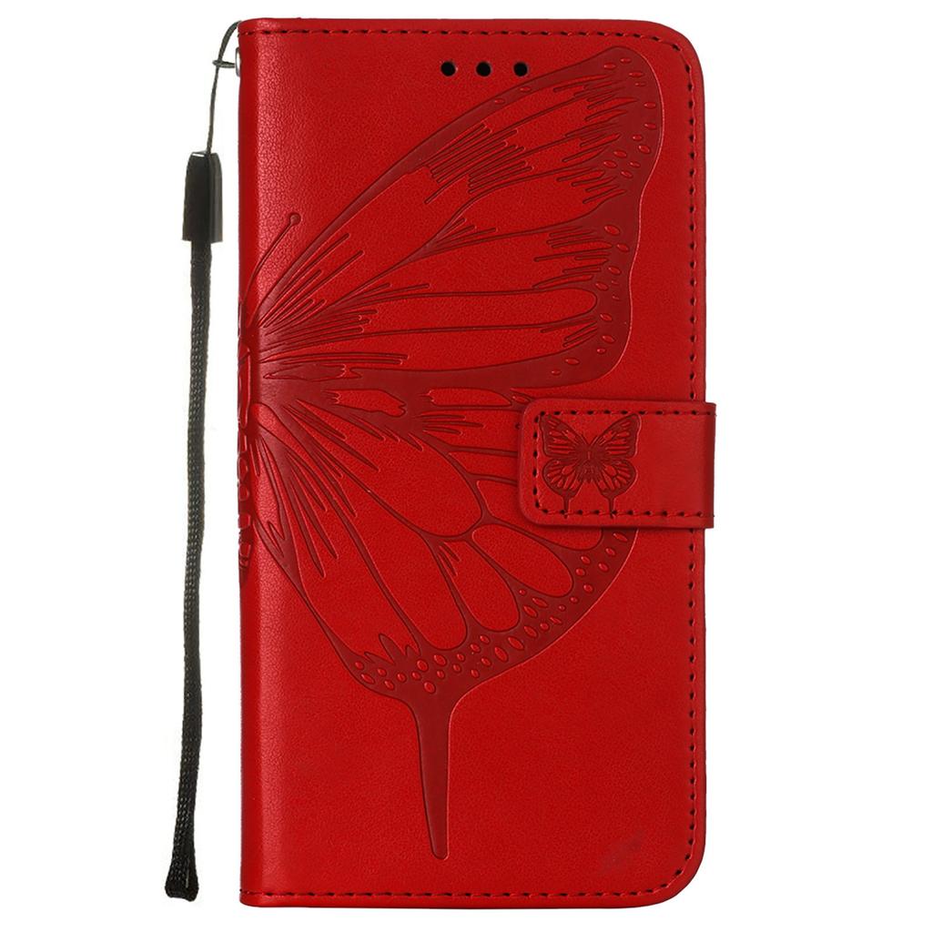 Embossed Butterfly Case for Cubot P90 Phone, Card Slot Flip Cover, Note60 Protective Case, X100