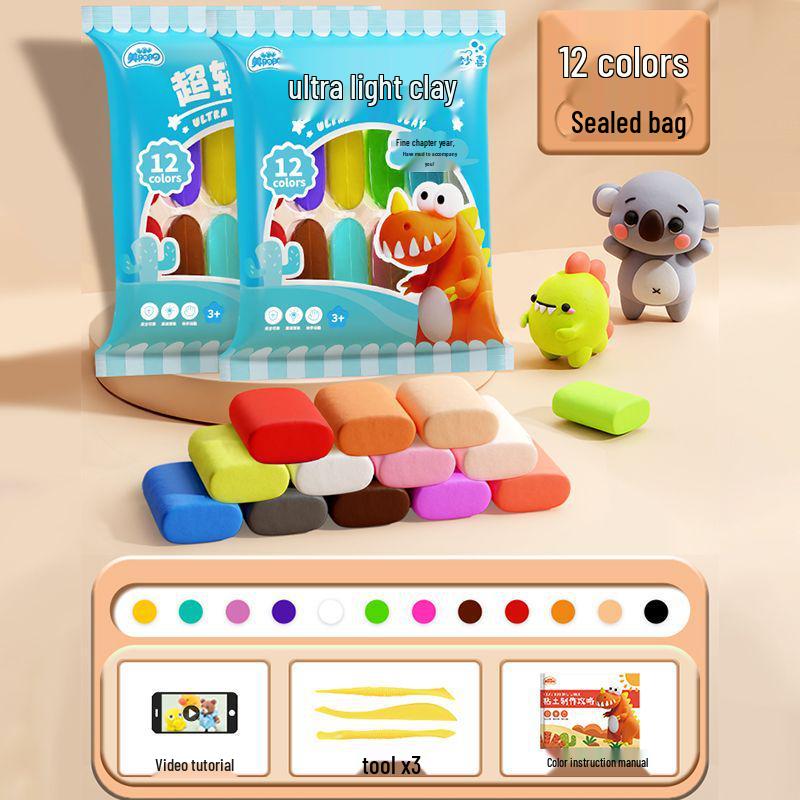 

Набор пластилина для лепки для детей - Суперлегкий, нетоксичный креативный слайм для детского сада.