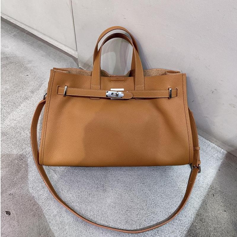 Bolsa Tote Casual Modificada de Couro Bovino de Primeira Camada (S12-52764)