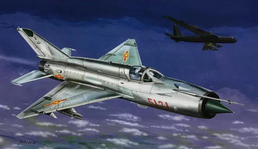 SEMAR 1/72 scale Soviet Mikoyan-Gurevich MiG-21MF Fishbed Fighter Vietnam Plastic Model Kit SME72925