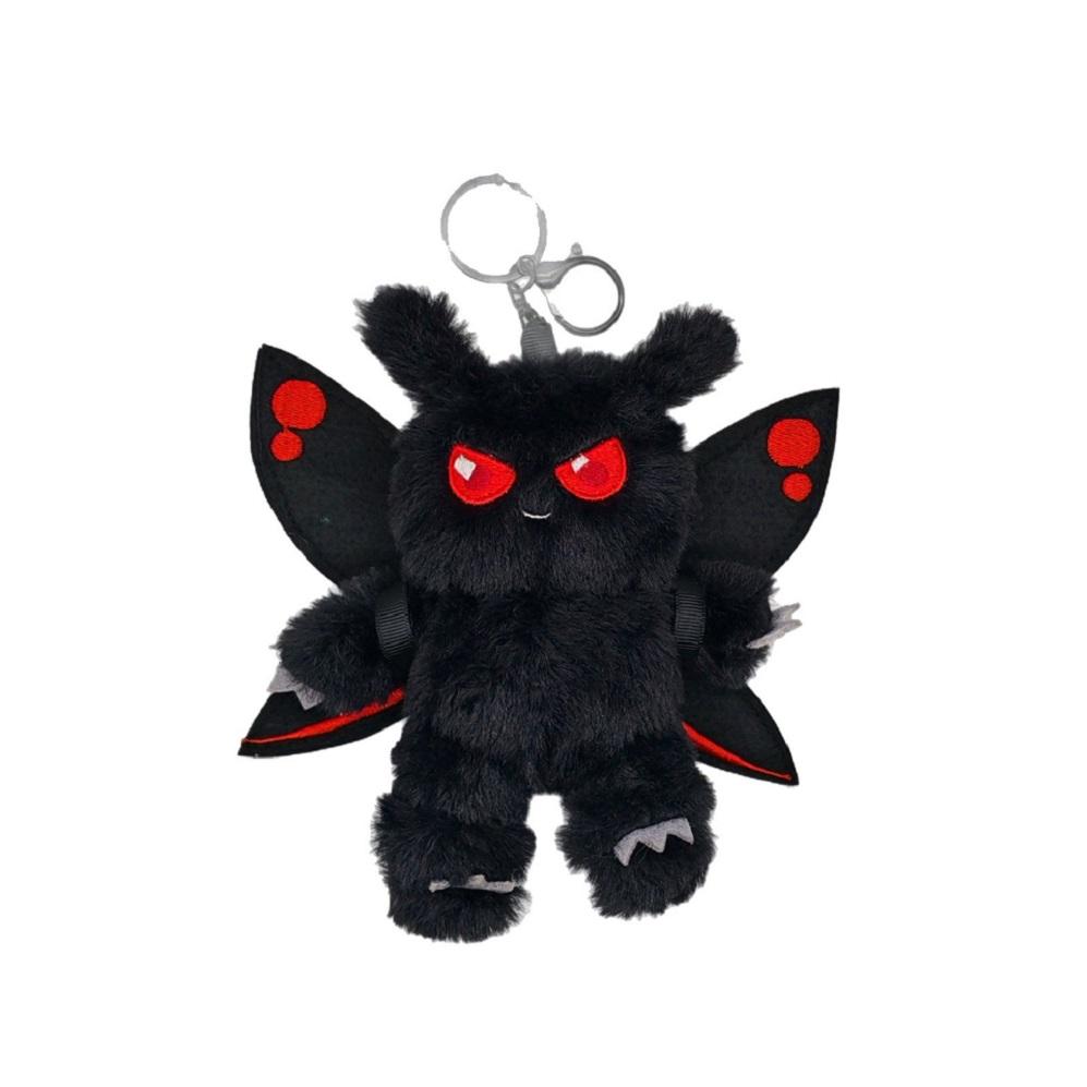 Hot 18cm Mothman Plush Doll Keychain Pendant with Wings Creative Room Decorations Plush Toys Children Birthday Halloween Gifts