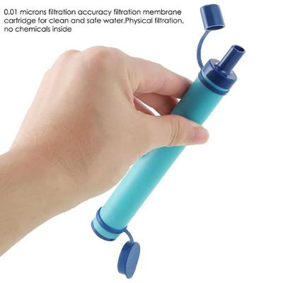 Μίνι φίλτρο νερού εξωτερικού χώρου Straw Camping Purification Φορητός καθαριστής νερού πεζοπορίας για επιβίωση ή προμήθειες έκτακτης ανάγκης