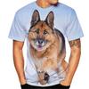 German Shepherd Dog Rottweiler T-Shirts Animal 3D Printed Streetwear Fashion Men's T-shirts
