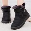 Høy kvalitet Vinter Kvinnelig Fottøy Vanntett Damestøvler Vintersko Damemote Plysj Snøstøvler Varme ankelstøvletter