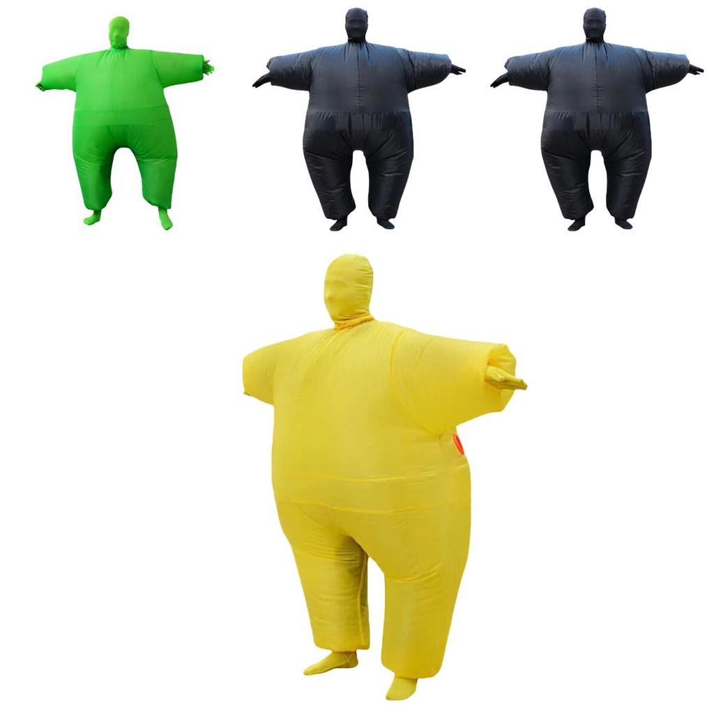 Cosplay Halloween Party Costume Fat Ninja Sumo Costume With Inflatable White Salmon Image