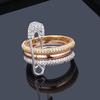 Unique Three Layer Design Rings Detachable Women Men's Personality Ring