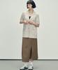 Marop 3115 Crinkle Wrap Skirt (Dark Beige)