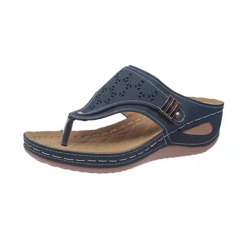 New Summer Platform Flip Flops Woman 2024 Lightweight Clip Toe Wedge Sandals Woman Non Slip Casual Beach Slippers Plus Size 43