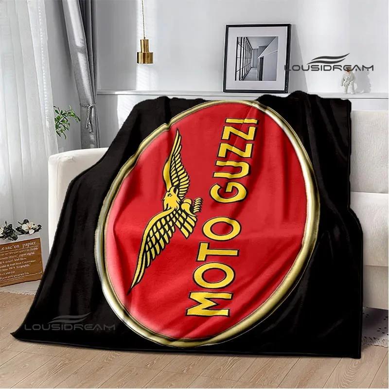 3D Guzzi Motorcycle Logo Printed Blankets Fashion Warm Blanket Soft And Comfortable Blanket Home Travel Blanket Birthday Gift
