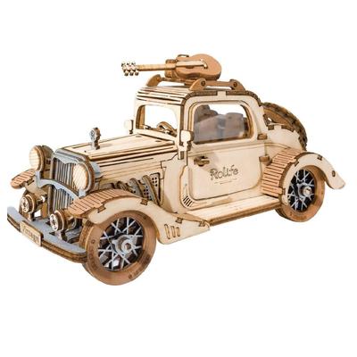 Manual de instrucciones japonés Robotime Serie de Adornos Puzzle de Madera 3D Tsukurunsu® [Ventas oficiales/Japonés incluido] (Auto antiguo)