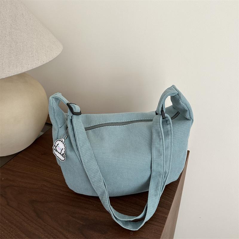 Today's popular tote bag cloth bag new women's bag high sense versatile light messenger bag one shoulder dumpling bag