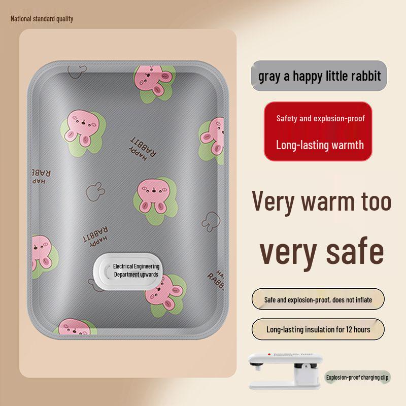 Explosion-Proof Electric Hot Water Bottle for Abdomen and Waist – Rechargeable Hand and Bed Warmer for Women Automatic Power-off, Explosion-proof