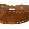 Punk Style Belt Rivet Decor Wide Imitation Leather Waistband Dress Shirt Versatile Waist Belt Fashion Accessory