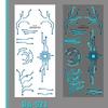 Crack Mark Temporary Tattoo Stickers Waterproof Body Art Stickers Halloween Tattoo Stickers  Makeup