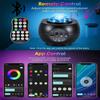 Bluetooth-Speaker Galaxy Projector Smart Star LED Night Lights Nebula Table Lamp KTV Party Stage Light Gaming Room Bedroom Decor