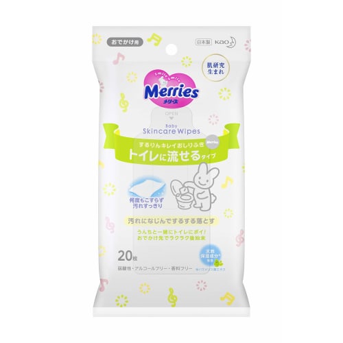 

Влажные салфетки Mary s Sururin Clean, смываемые, для выхода на улицу, 20 шт.