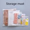 Plastic Ziplocks Bags Waterproof Luggage Organizer Pouch for Clothes Towels Practical Dustproof Sealed Bag