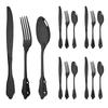 12Pcs 18/8 Stainless Steel Royal Cutlery Set Shiny Gold Dinnerware Tableware Knives Forks Spoons Western Dinner Set