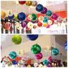 6PCS Durable Plastic Giant Christmas Ball 5 Colors Electroplating Christmas Lion Tiger Ball 6cm 8cm Xmas Baubles Showcase