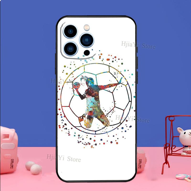 Handball Sport Phone Case For iPhone 16 15 11 12 13 14 Pro Max Mini X XS XR Plus SE2 Funda Coque Capa Cover