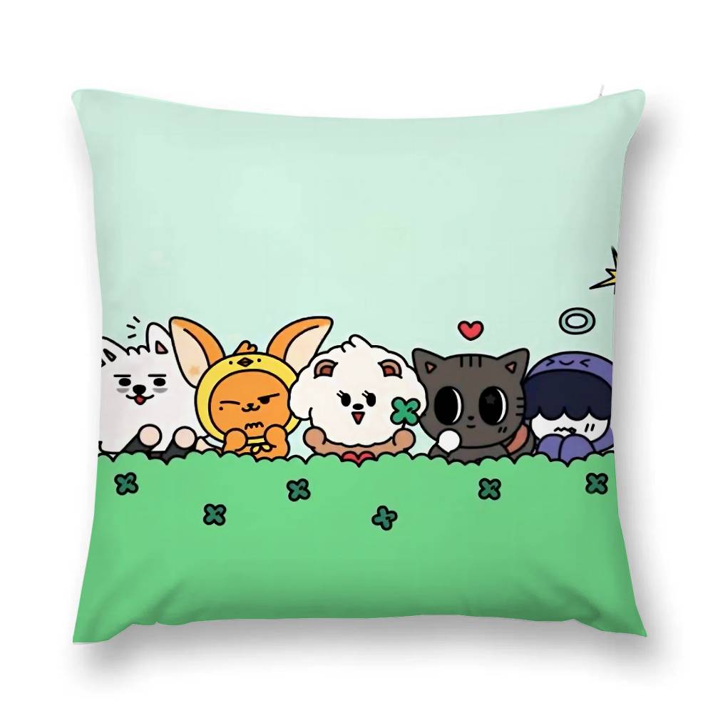 

Милые мультяшные наволочки A-TXT-Es Подушки для наволочек Предметы домашнего декора Украшение гостиной Наволочки 16x16Inch