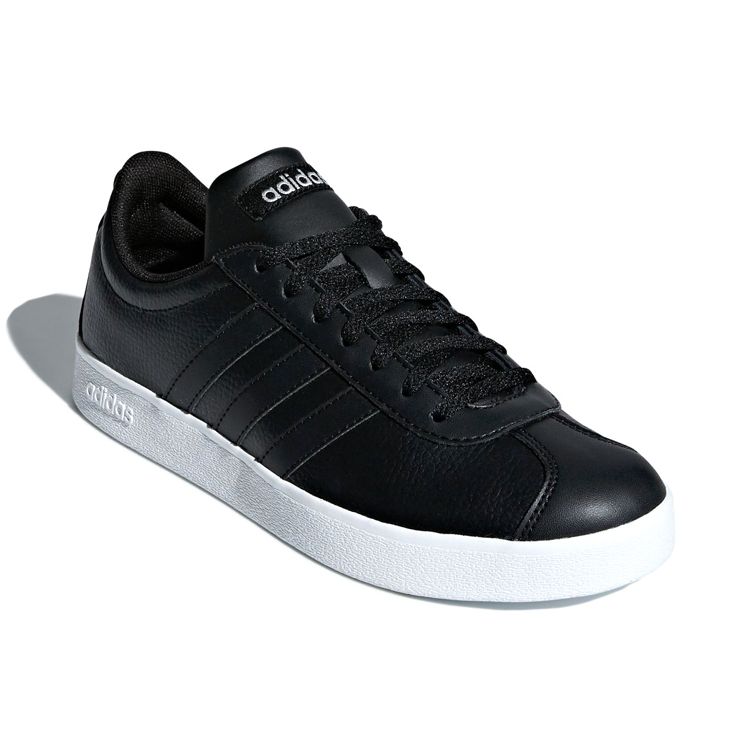Adidas Neo Vl Court 2.0 Casual Comfortable Low-Top Skate Shoes Women Sneakers Black B42315