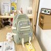 Schoolbag new schoolbag female junior high school Korean version large capacity double backpack primary school students third to sixth grade cute