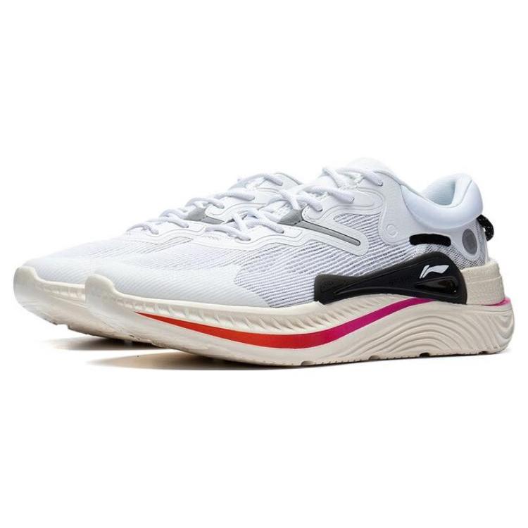 LiNing Spark Lite Slip Resistant, Abrasion Resistant, Breathable Low Top Sports Casual Shoes Men's White Gray Red AGLT101-4