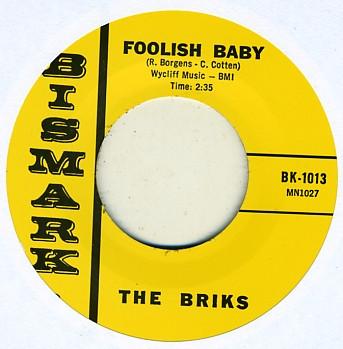 

7inch Record BRIKS Foolish Baby Can You See Me BK1013 BISMARK US Rock Used