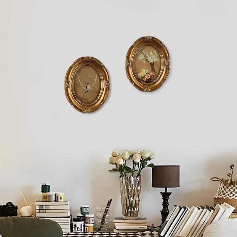 1PC Vintage Resin Wall Frame Tabletop & Hanging Photo Frame Ornate Resin Wall Decor Resin Photo Frame 16x20cm