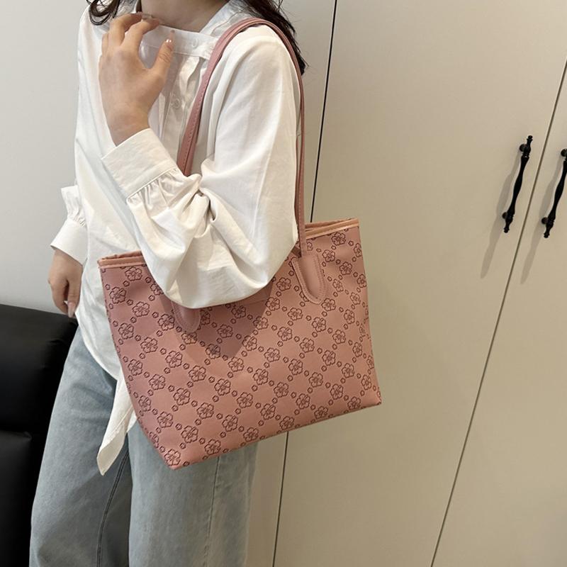 New Fashionable Large-Capacity Women's Tote Bag Shoulder Bag Simple and Versatile Commute Handbag KTB