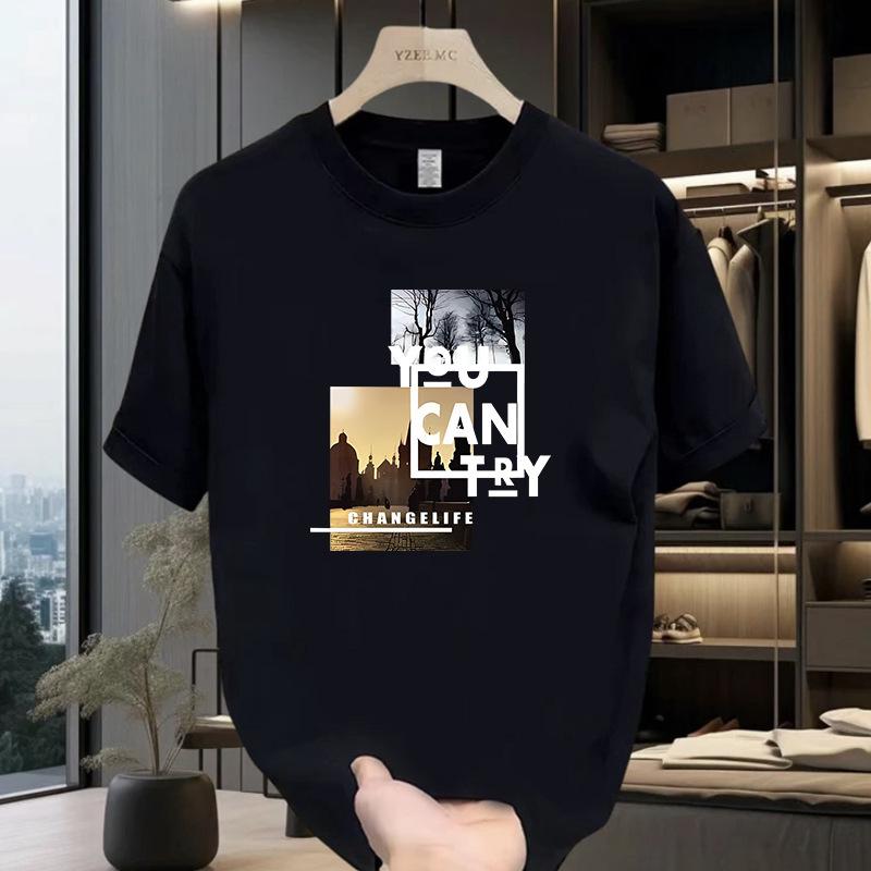 Summer New Short-sleeved T-shirt Men Slim Round Collar Breathable Bottom Shirt Casual All Kinds of Quick Dry Sports Jacket Men