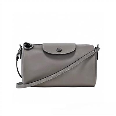 Leather Women's Bag Fashionable Versatile Cylinder Bag Shoulder Crossbody Small Bag High-end Mobile Phone Bag