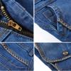 Women's Spring and Summer Stretch Plus Size Thin High Waist Pure Colour Straight Beach Denim Shorts