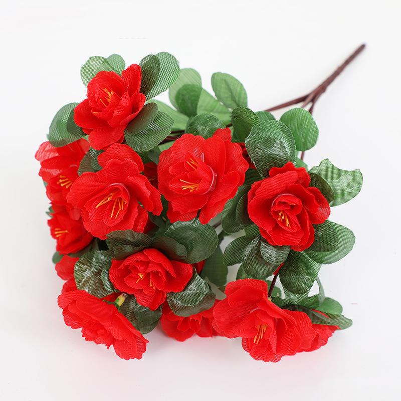 

1/3Pcs 33cm Artificial Rose Flower Fake Bouquet Home Decoration Plant Ornament DIY Craft Wreath Wedding Valentine s Day Decor 1Pcs червоний