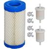 HIFROM Air Filter Fuel Filter Kit Compatible with Kubota BX1800 BX1830 BX1860 BX22 BX2200 GR2100 GR2120 ZD18 ZD21 Z482 K1211-82320 K2581-82310